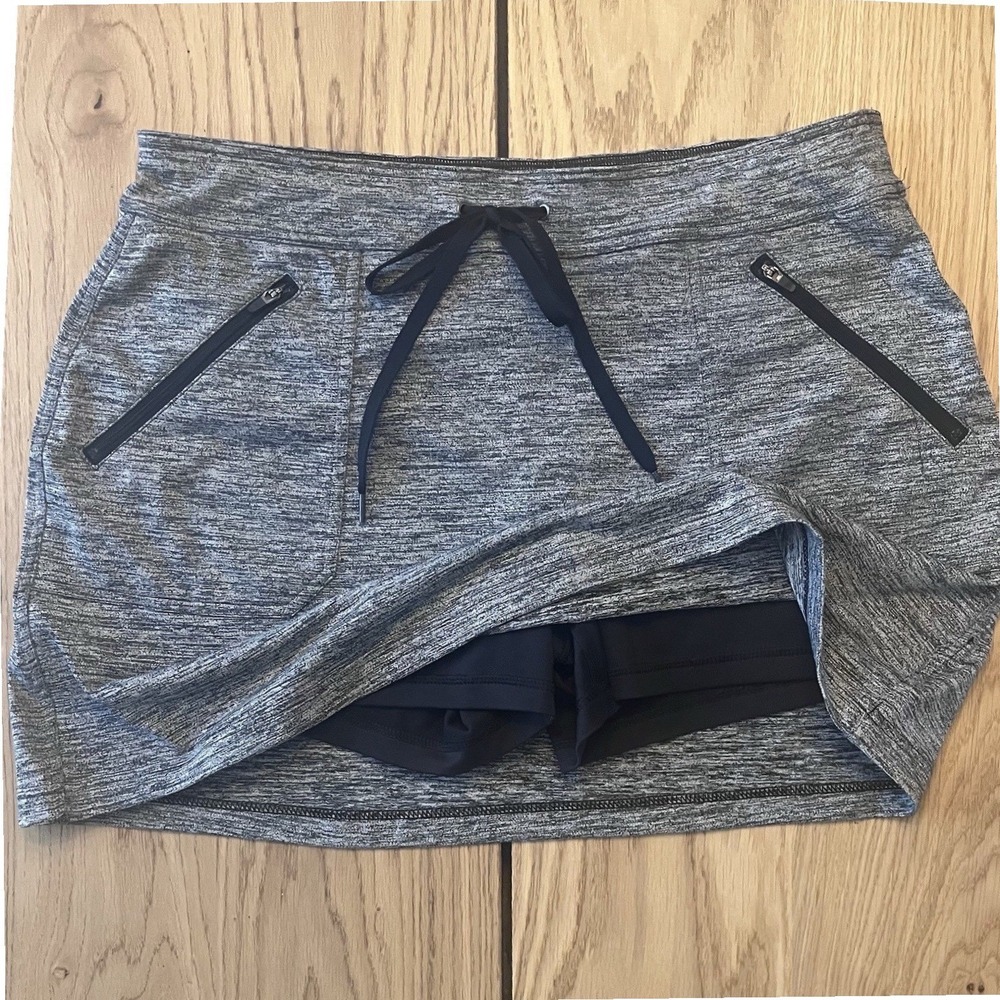 Tek Gear Womens Weekend Stretch Skort Tennis Golf GRAY/ BLACK Large‎